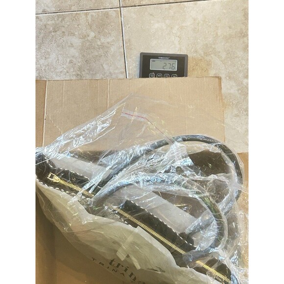 Trina Turk Tote Double Handled Shoulder Strap Black White Zigzag Bag NWT - Picture 13 of 13